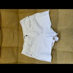 White high waisted shorts